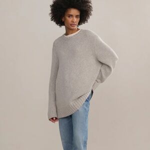 Jenni Kayne Cashmere Amelia Crewneck - Grey - Size XXS